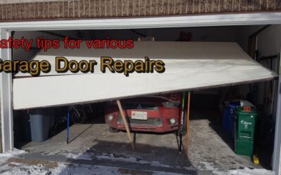Safety tips for various garage door repairs