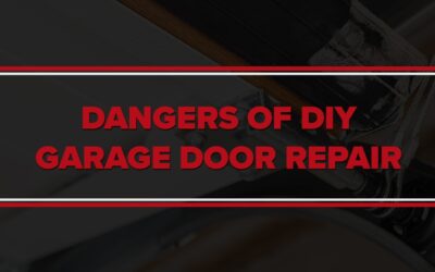 Why DIY Garage Door Repair Is Dangerous—Especially in Winter.